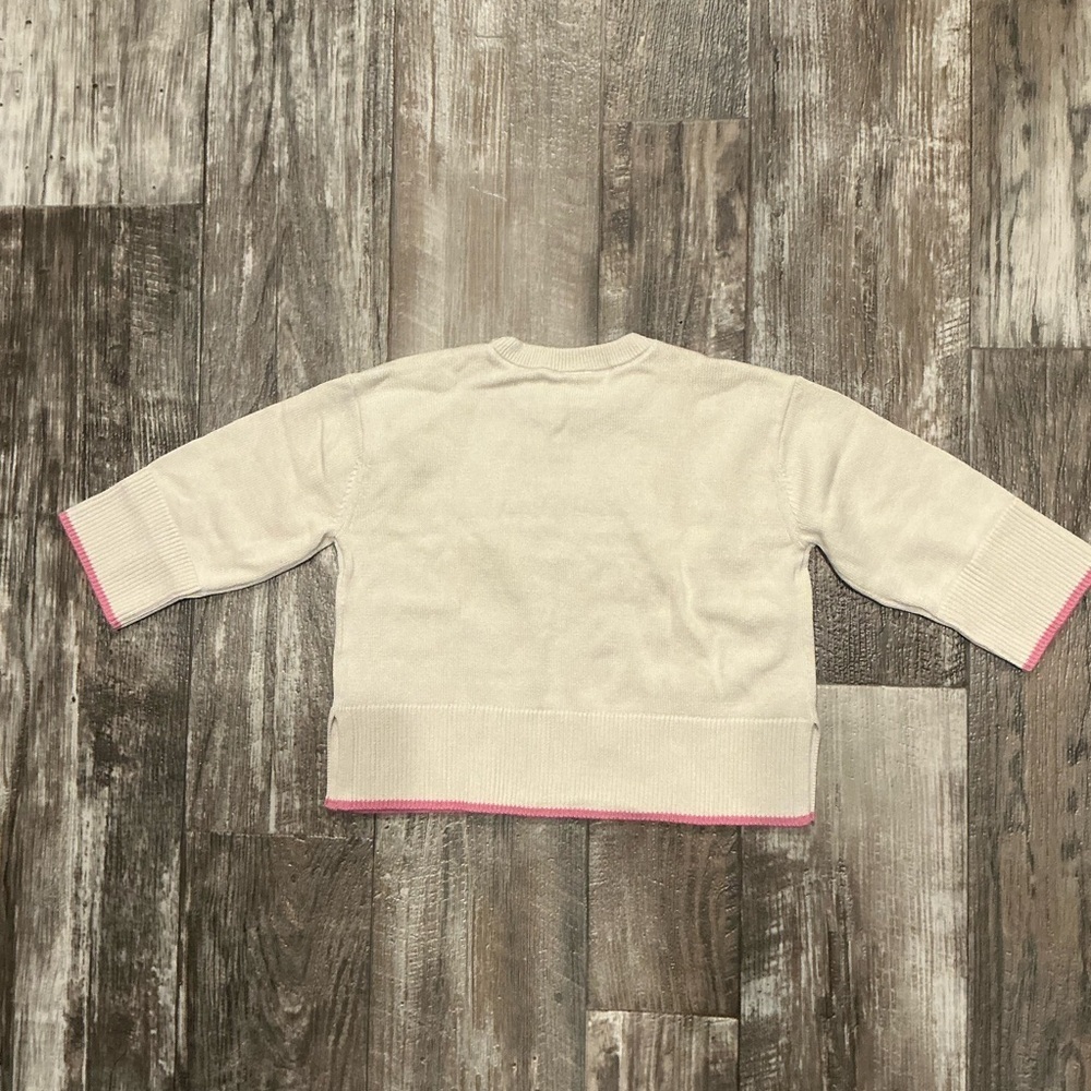 GAP Cream Sweater with Bear Motif Size 2T - Picture 4 of 6